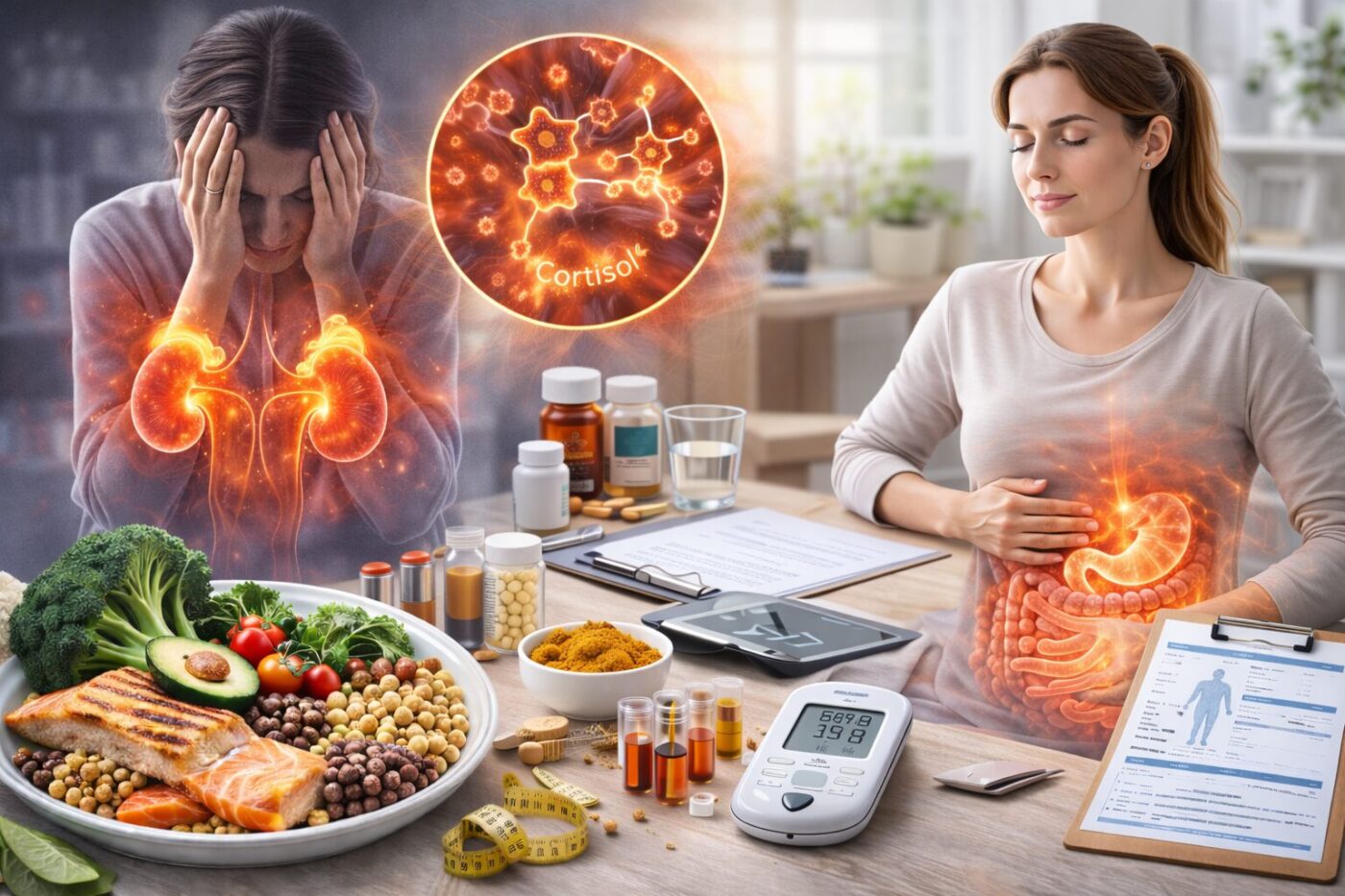 Dieta antinfiammatoria personalizzata per stress e cortisolo alto